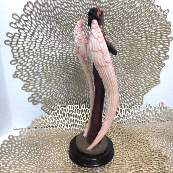 Meerchi African American Angel Playing Harp VTG - Picture 3 of 14
